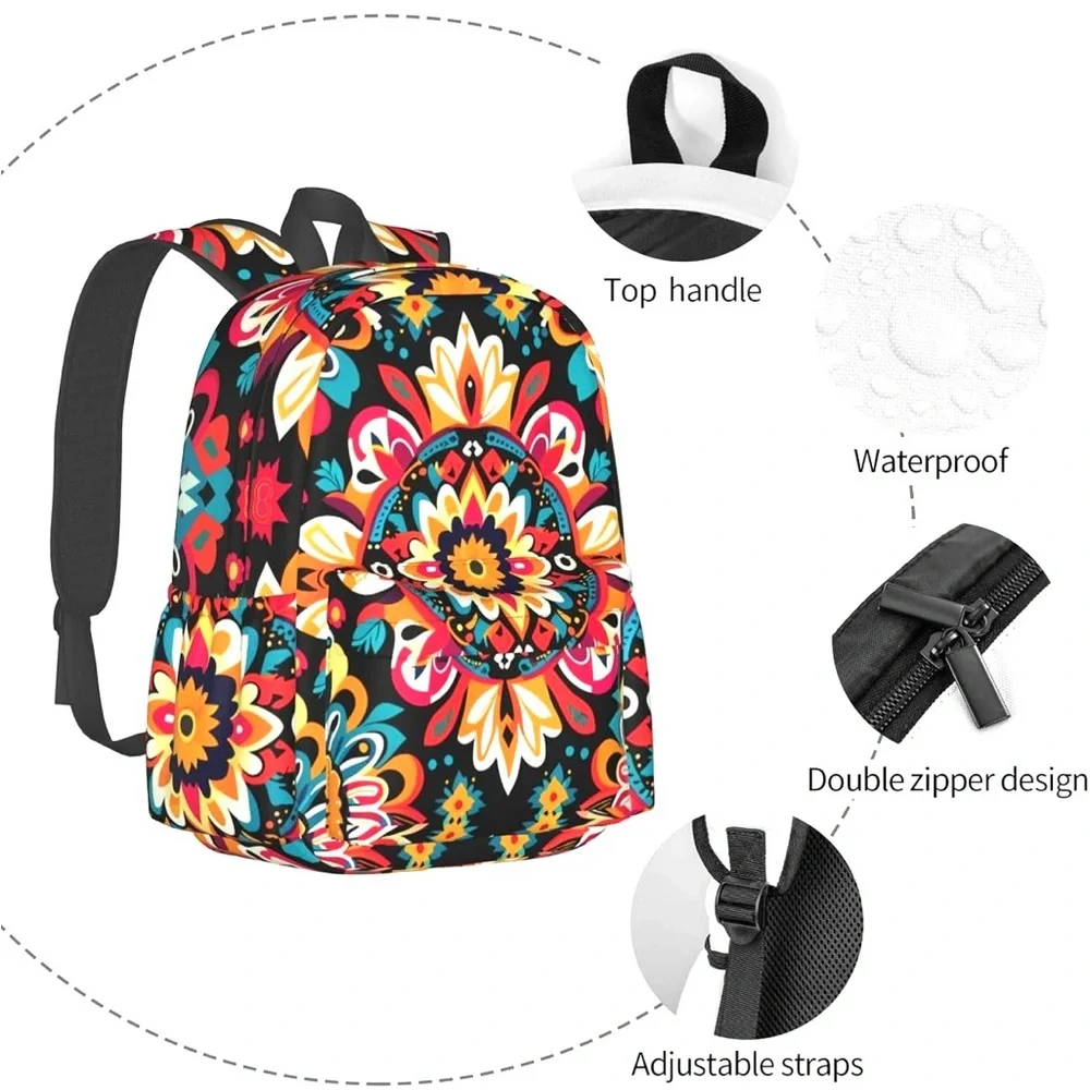 Floral Backpack, School Book bag, Laptop Backpack Padded Straps NEW